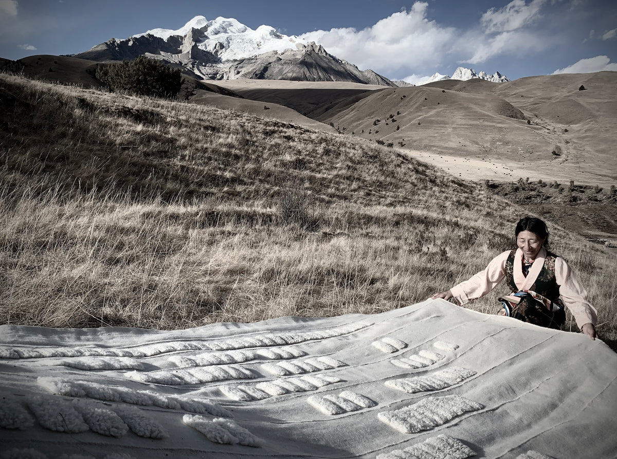 Solfeggio Frequency Tibetan Handmade Wool NIRE Rug